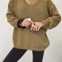 maglione con scollo a v over week